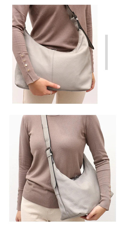 Messenger Style Genuine Leather Bag - Agatha